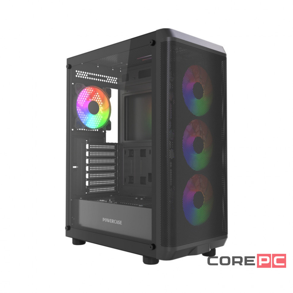 Компьютерный корпус Powercase Mistral EA22 TG FRGB Black (CMAEA22-L4)