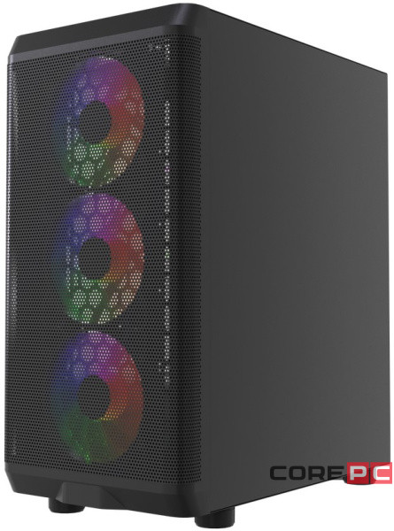 Компьютерный корпус Powercase Mistral EA22 TG FRGB Black (CMAEA22-L4)