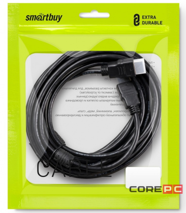 Кабель HDMI - HDMI v1.4 Smartbuy (K-352-50) 2 фильтра 5м