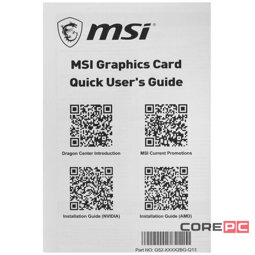 Видеокарта MSI (RX 6400 AERO ITX 4G) Radeon RX 6400 4GB AERO ITX