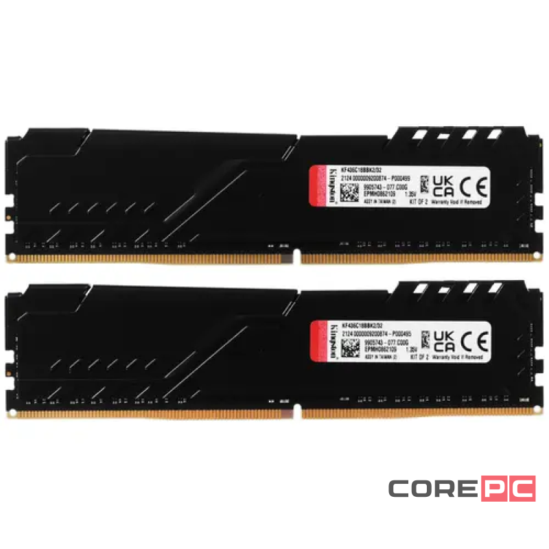 Оперативная память 32 Gb 3600 MHz Kingston FURY Beast (KF436C18BBK2/32)