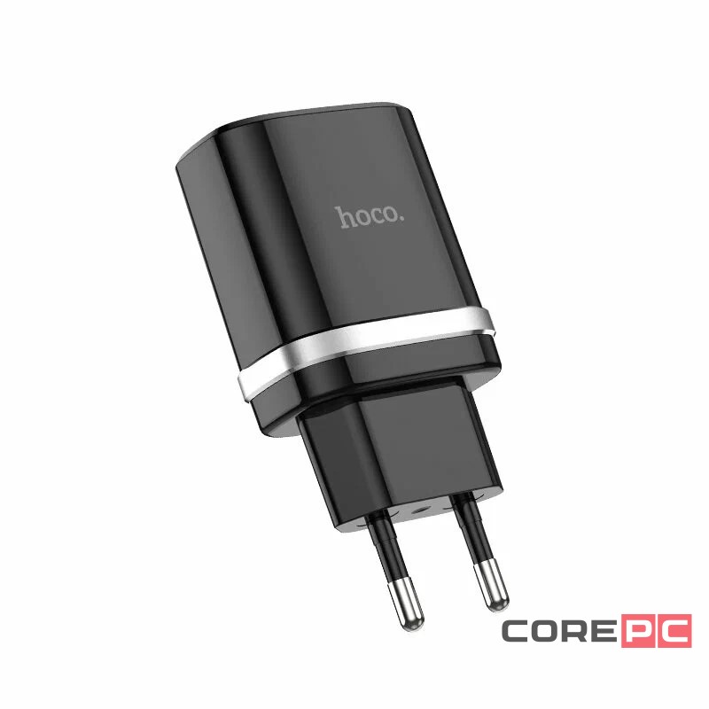 Сетевое зар. устр. Hoco C12Q 1USB QC3.0 2.4A черное