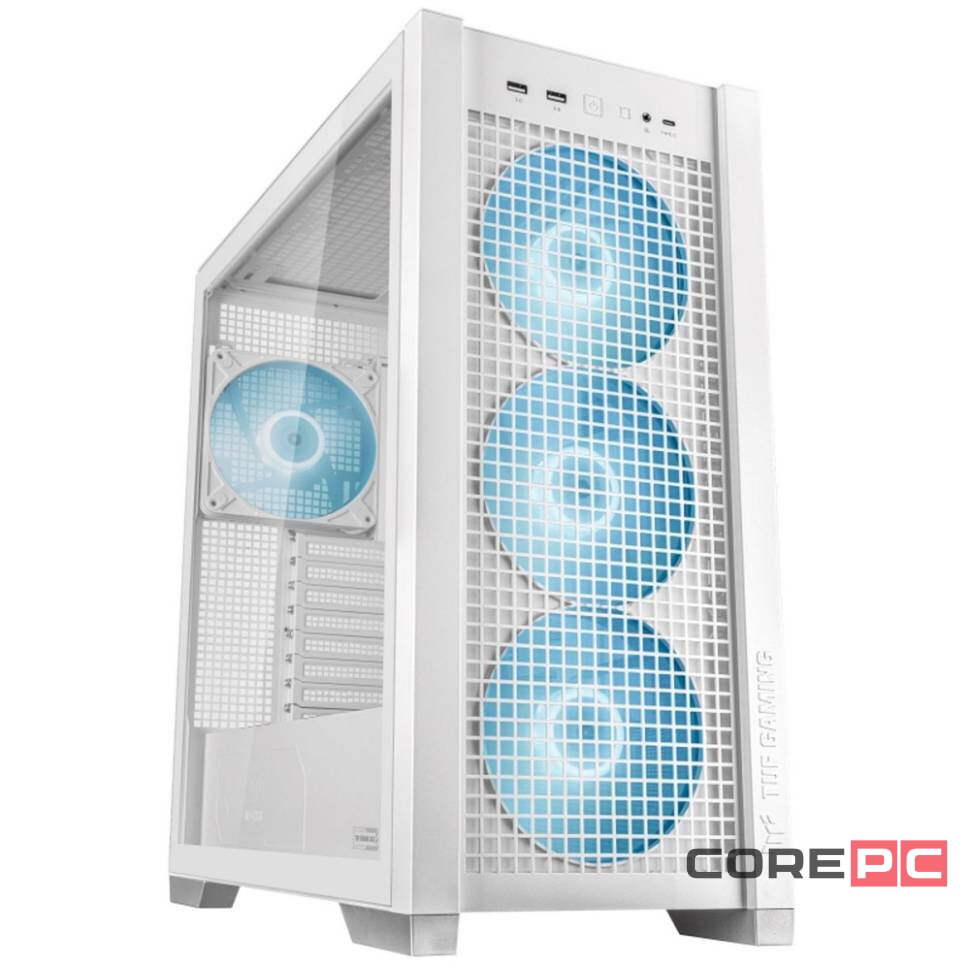 Компьютерный корпус ASUS TUF GAMING GT302 PLUS TG ARGB White (90DC00I3-B19010)