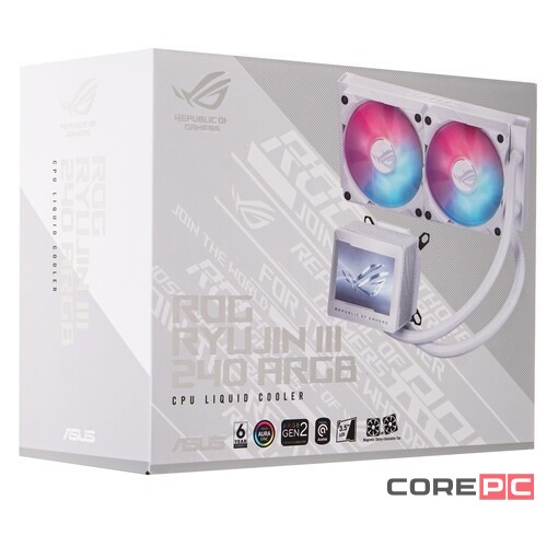 Система жидкостного охлаждения для процессора ASUS ROG RYUJIN III 240 ARGB White (90RC00K2-M0UAY0)