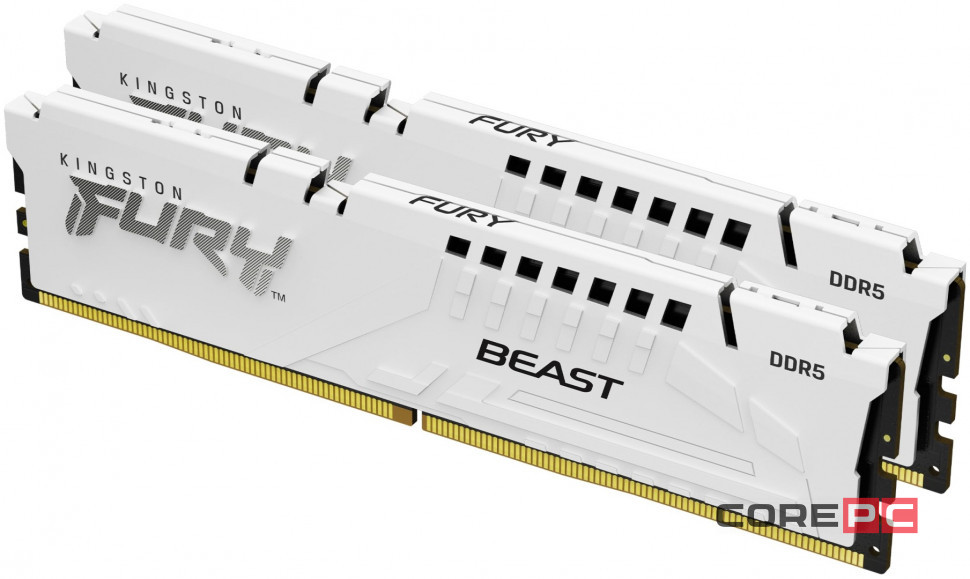 Оперативная память 32 Gb 6400 MHz Kingston FURY Beast White (KF564C32BWK2-32)