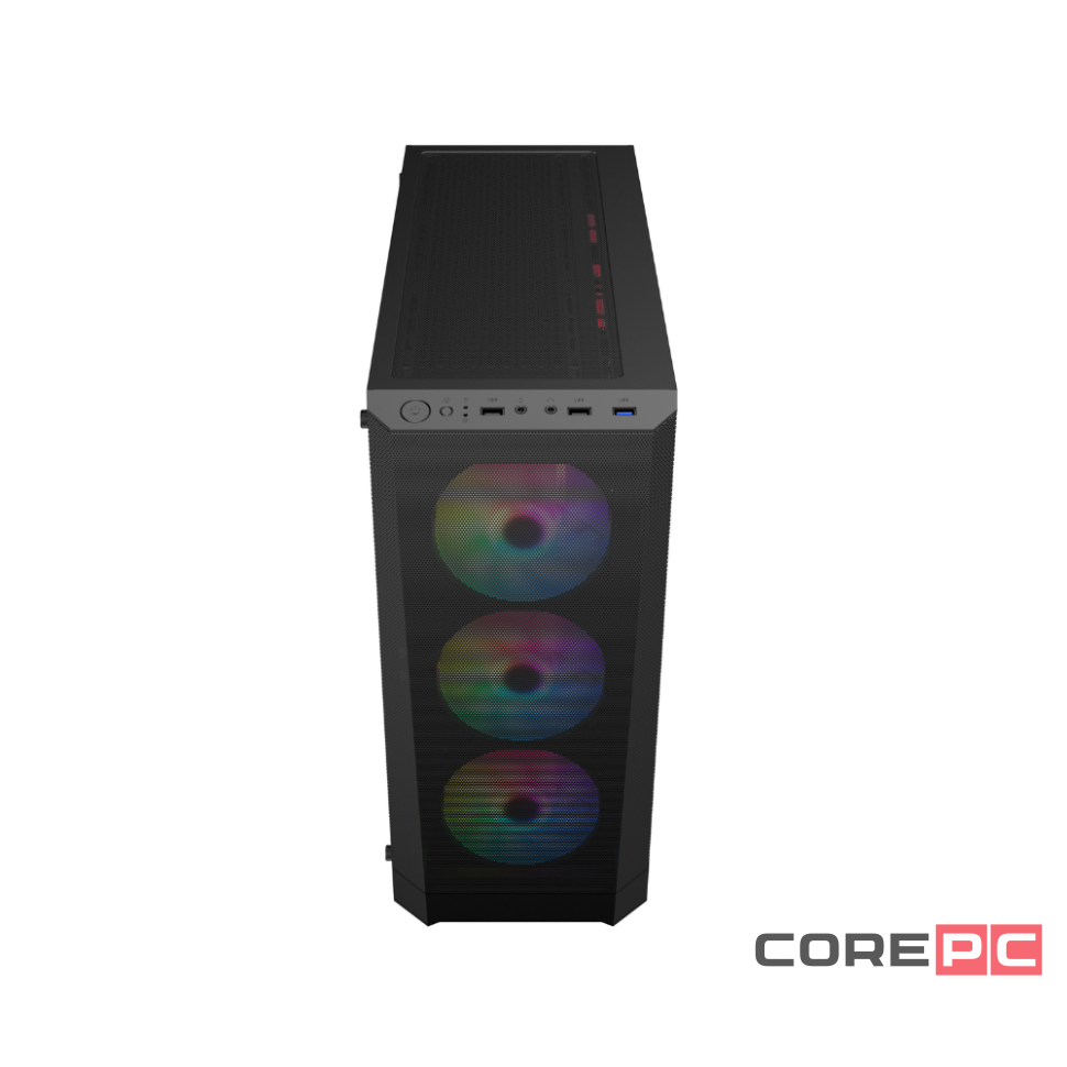 Компьютерный корпус 1STPLAYER FD5-M ARGB Black ARGB (FD5-M-BK-4F2(AP))