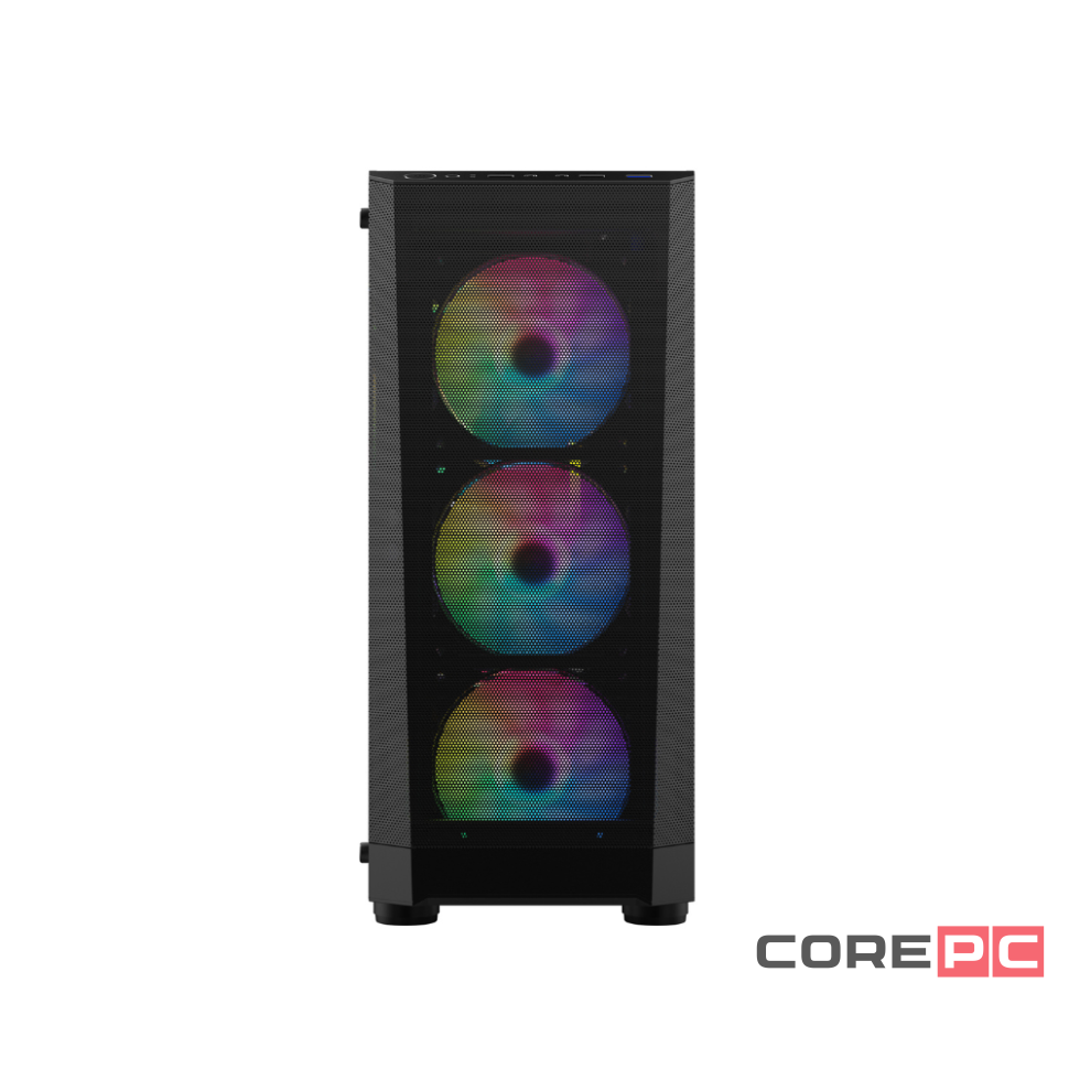 Компьютерный корпус 1STPLAYER FD5-M ARGB Black ARGB (FD5-M-BK-4F2(AP))