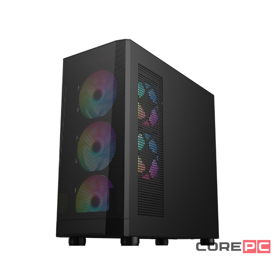 Компьютерный корпус 1STPLAYER FD5-M ARGB Black ARGB (FD5-M-BK-4F2(AP))