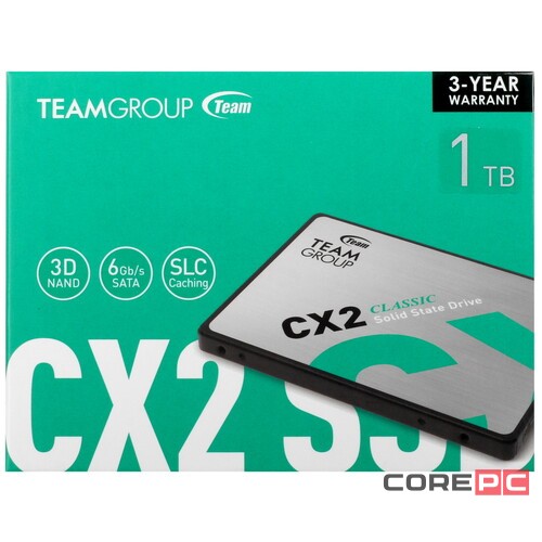 Твердотельный накопитель Team Group 1000 Gb CX2 T253X6001T0C101