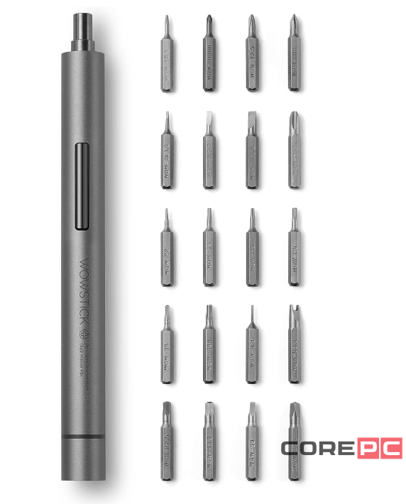 Отвертка электрическая умная Xiaomi Wowstick Screwdriver 1F+ TRY 20 in1 Kit черная
