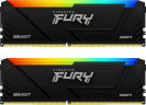 Оперативная память 64 Gb 2666 MHz Kingston FURY Beast RGB Black PnP (KF426C16BB2AK2/64)
