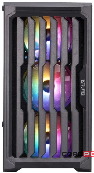 Компьютерный корпус 1STPLAYER BULLET HUNTER H2 ARGB Black (H2-BK-4F7)