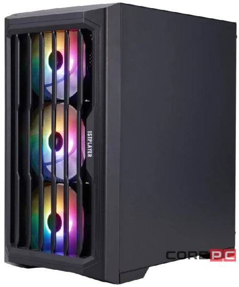 Компьютерный корпус 1STPLAYER BULLET HUNTER H2 ARGB Black (H2-BK-4F7)