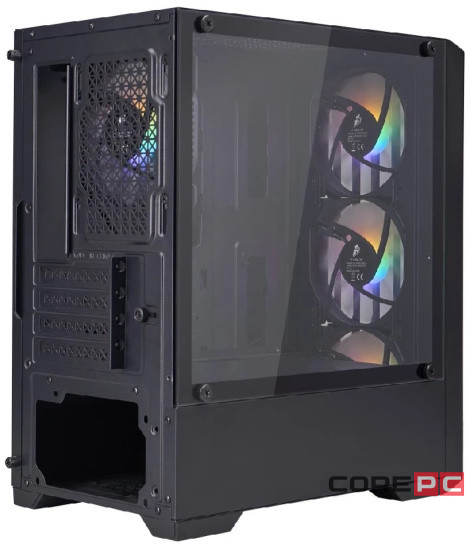 Компьютерный корпус 1STPLAYER BULLET HUNTER H2 ARGB Black (H2-BK-4F7)