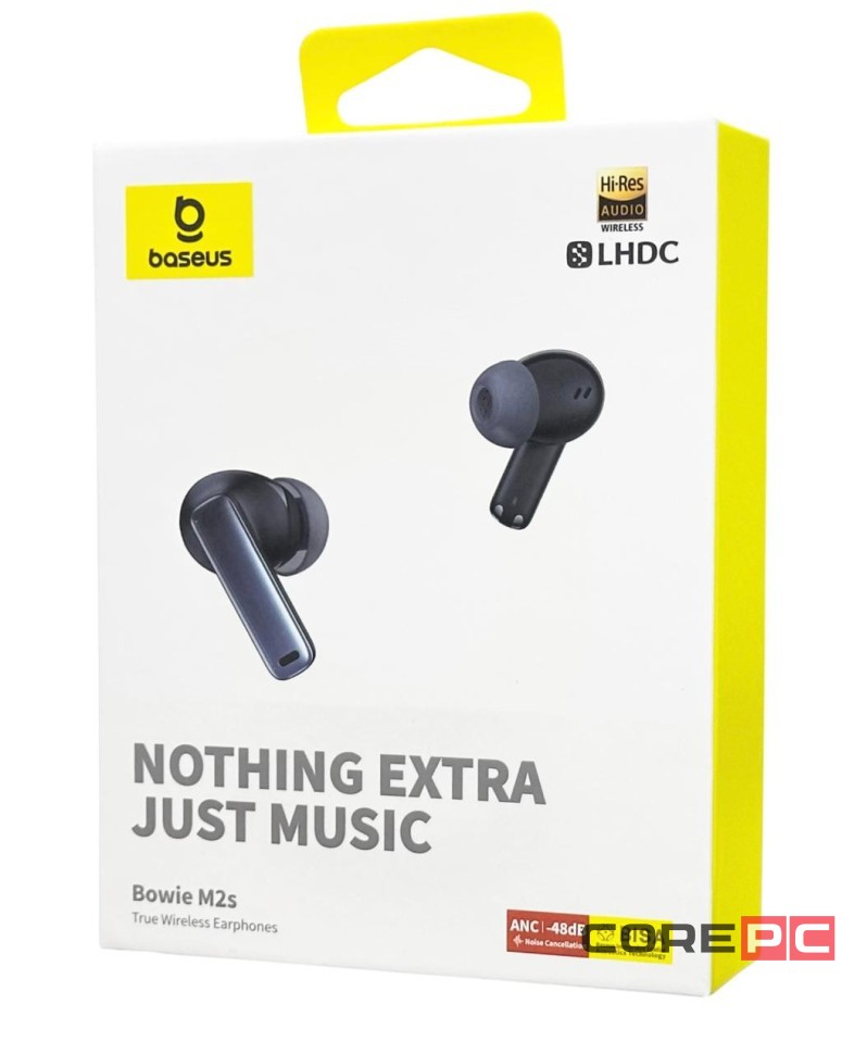 Мобильная Bluetooth-гарнитура Baseus Bowie M2s BT5.2/67mAh (600mAh)/7ч/ANC (NGTW350001) черная