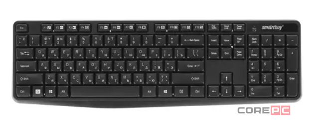 Беспроводной мультимедийный комплект Smartbuy ONE клавиатура +  мышь (SBC-235380AG-K) (черный)