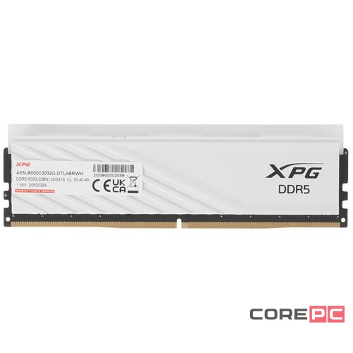 Оперативная память 64 Gb 6000 MHz ADATA XPG LANCER Blade White RGB (AX5U6000C3032G-DTLABRWH)