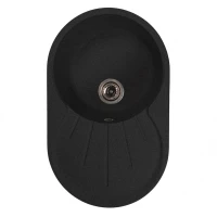 Кухонная мойка MIXLINE 00-00001589, Врезная, цвет черный
