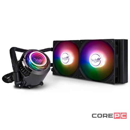Система жидкостного охлаждения для процессора Valkyrie Jarn 240 ARGB Black (HW C240)