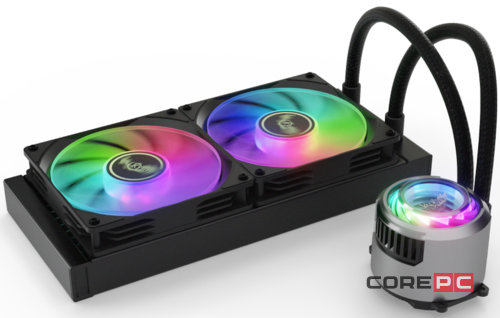 Система жидкостного охлаждения для процессора Valkyrie Jarn 240 ARGB Black (HW C240)