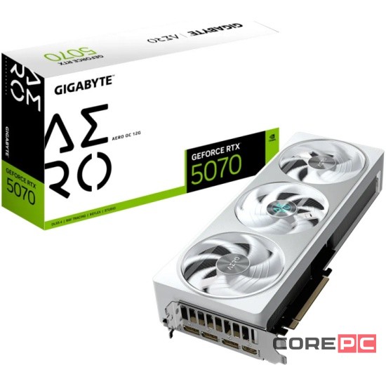 Видеокарта Gigabyte (GV-N5070AERO-12GD) GeForce RTX 5070 12GB AERO