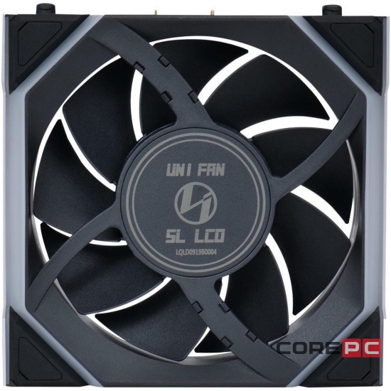 Вентилятор для корпуса Lian Li UNI FAN SL WIRELESS LCD 120 12SLLCD1W1B ARGB Black (G99.12SLLCD1W1B.R0)