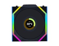 Вентилятор для корпуса Lian Li UNI FAN SL WIRELESS LCD 120 12SLLCD1W1B ARGB Black (G99.12SLLCD1W1B.R0)