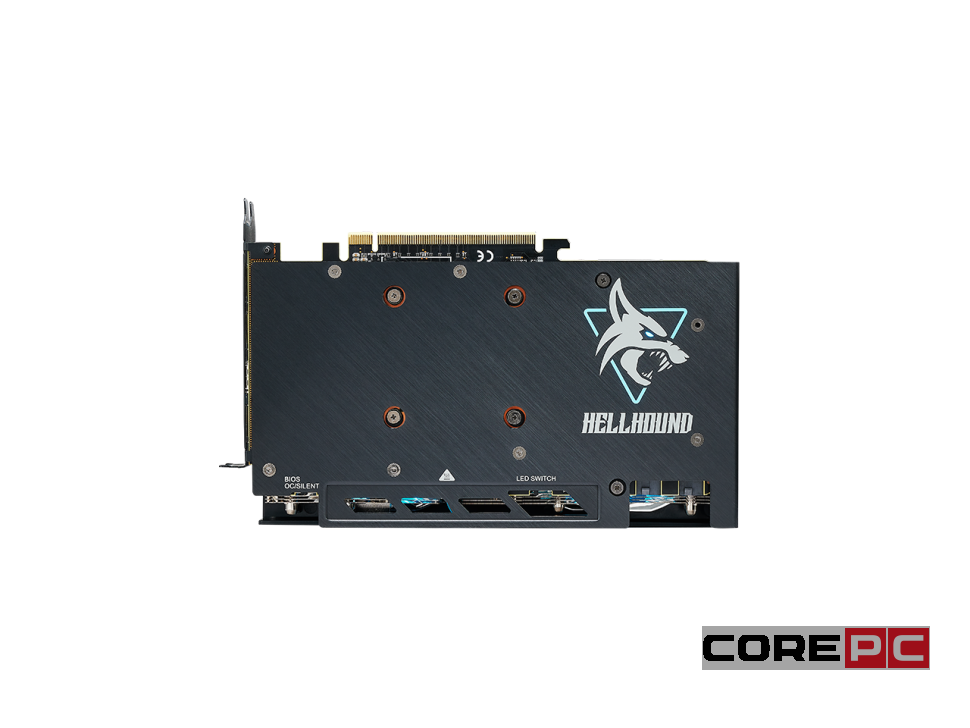 Видеокарта PowerColor (RX 7600 XT 16G-L/OC) Radeon RX 7600 XT 16GB Hellhound