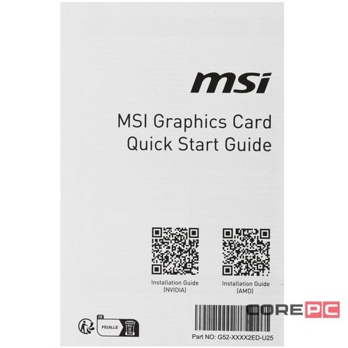 Видеокарта MSI (RTX 3050 VENTUS 2X XS 8G) GeForce RTX 3050 8GB VENTUS 2X XS 8G