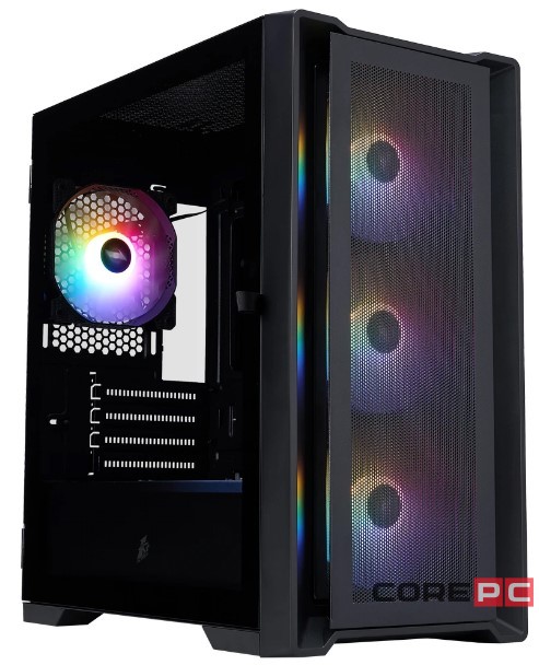 Компьютерный корпус 1STPLAYER TRILOBITE T4 MESH FRGB Black (T4-BK-4F1)
