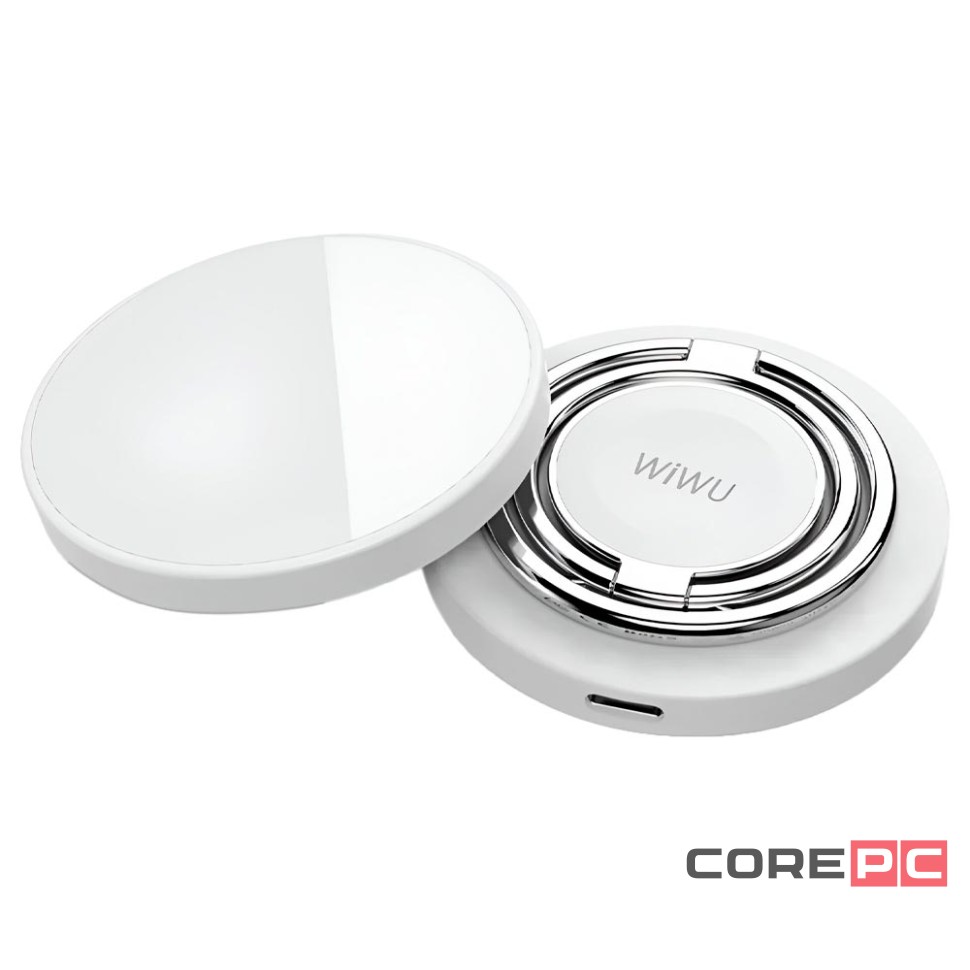 Беспроводное зарядное устройство WIWU Wireless Charger 3 в 1 15W для iPhone/Apple Watch/AirPods (Wi-W027) (белый)
