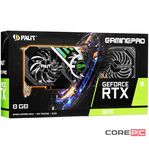 Видеокарта Palit (NE63070019P2-1041A) GeForce RTX 3070 8GB GAMINGPRO V1 LHR