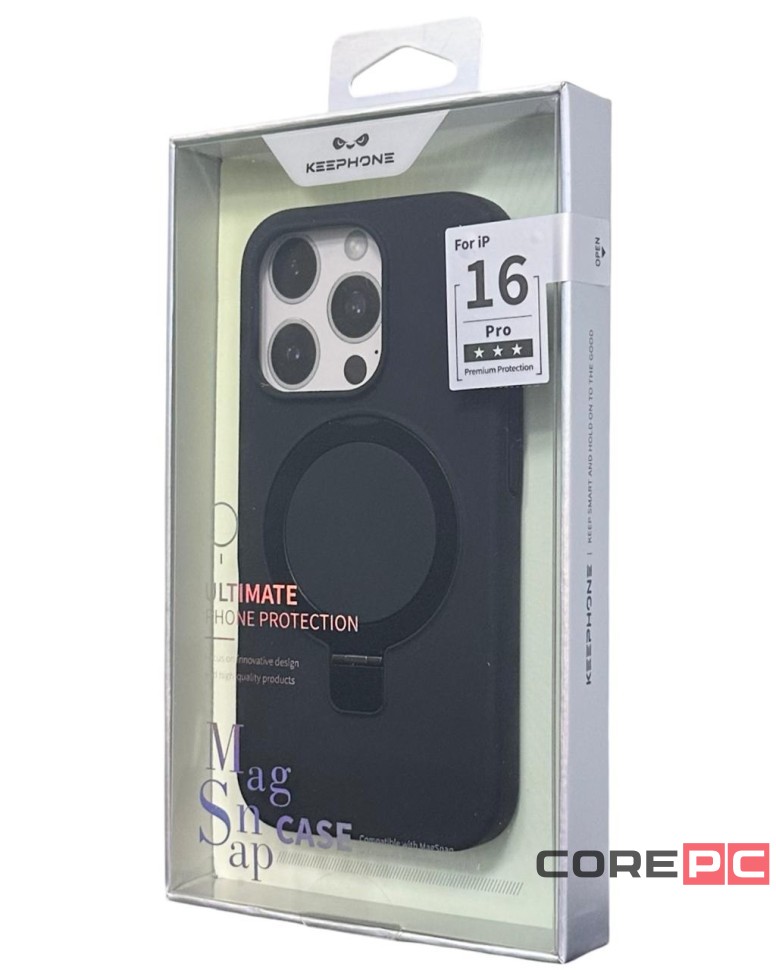Накладка для i-Phone 16 Pro Keephone MagSnap черный