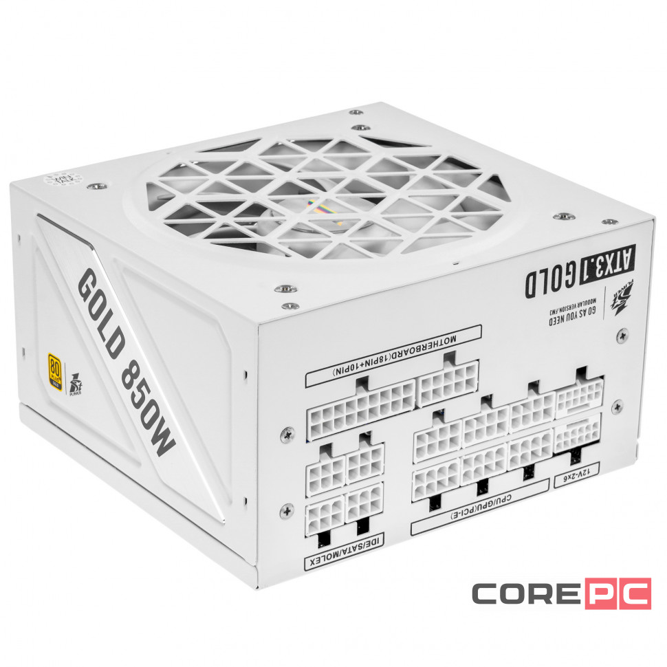 Блок питания 1STPLAYER 850W NGDP GOLD White (HA-850BA4-WH) 16 Pin (PCIe 5.0 Connector Cable Details)