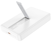 Внешний аккумулятор Hoco J125A Power MagSafe 10000mAh Type-C/подставка (белый)