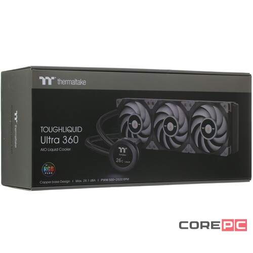 Система жидкостного охлаждения для процессора Thermaltake TOUGHLIQUID Ultra 360 CL-W323-PL12GM-B PWM