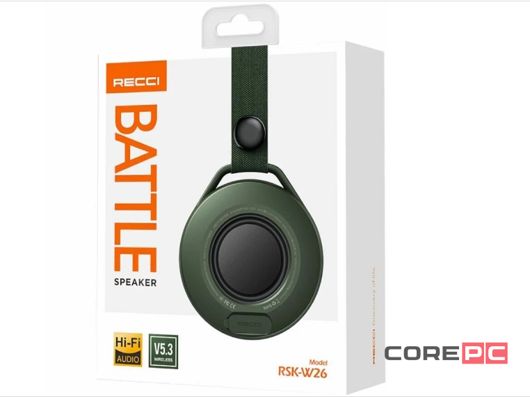Боевой уличный беспроводной динамик Recci Battle RSK-W26 зеленые