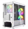 Компьютерный корпус Powercase Mistral Micro A3W TG ARGB V2 White (CMMAW-A3-V2)