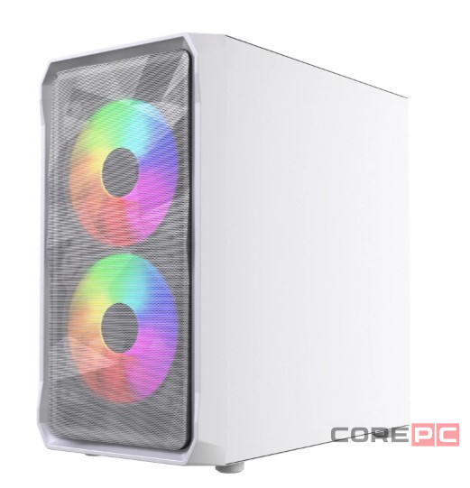Компьютерный корпус Powercase Mistral Micro A3W TG ARGB V2 White (CMMAW-A3-V2)