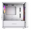 Компьютерный корпус Powercase Mistral Micro A3W TG ARGB V2 White (CMMAW-A3-V2)