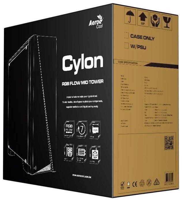 Компьютерный корпус Aerocool CYLON Black RGB
