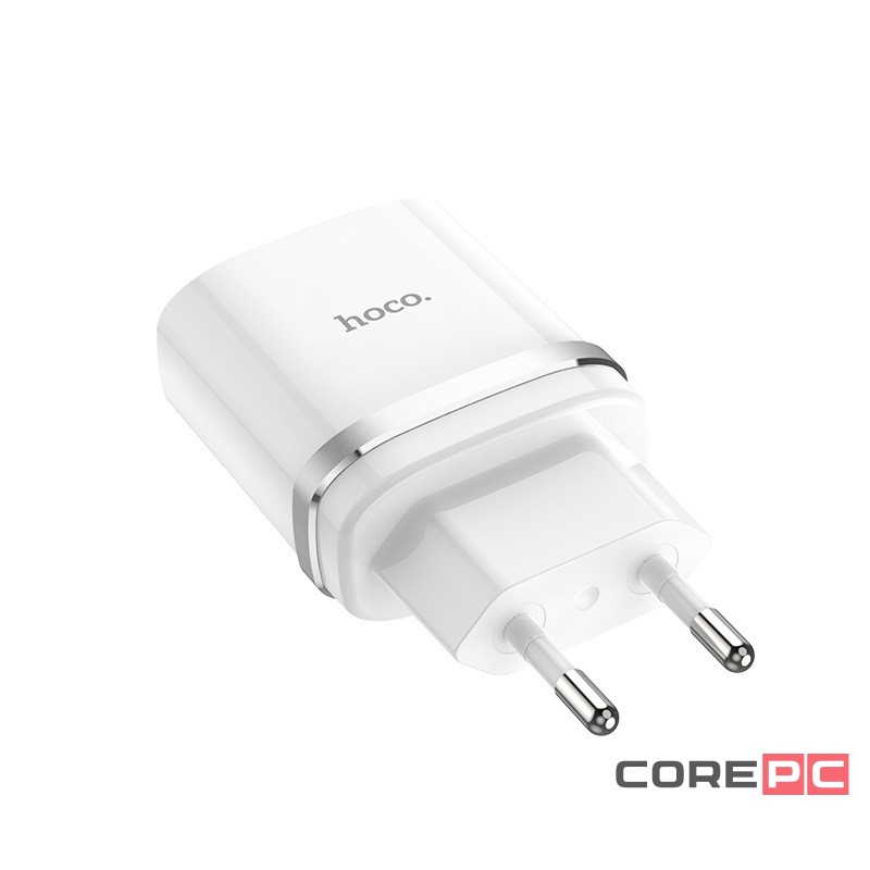 Сетевое зар. устр. Hoco C12Q 1USB QC3.0 2.4A белое