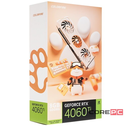 Видеокарта Colorful (RTX 4060 Ti MEOW-ORG 8GB-V) GeForce RTX 4060 Ti 8GB