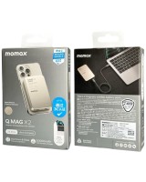 Powerbank магнитный с MagSafe Momax Q. Mag X2 20000mAh/индикатор заряда IP133CNE титан