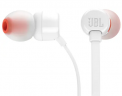Наушники с микрофоном JBL T110 1.2м белые