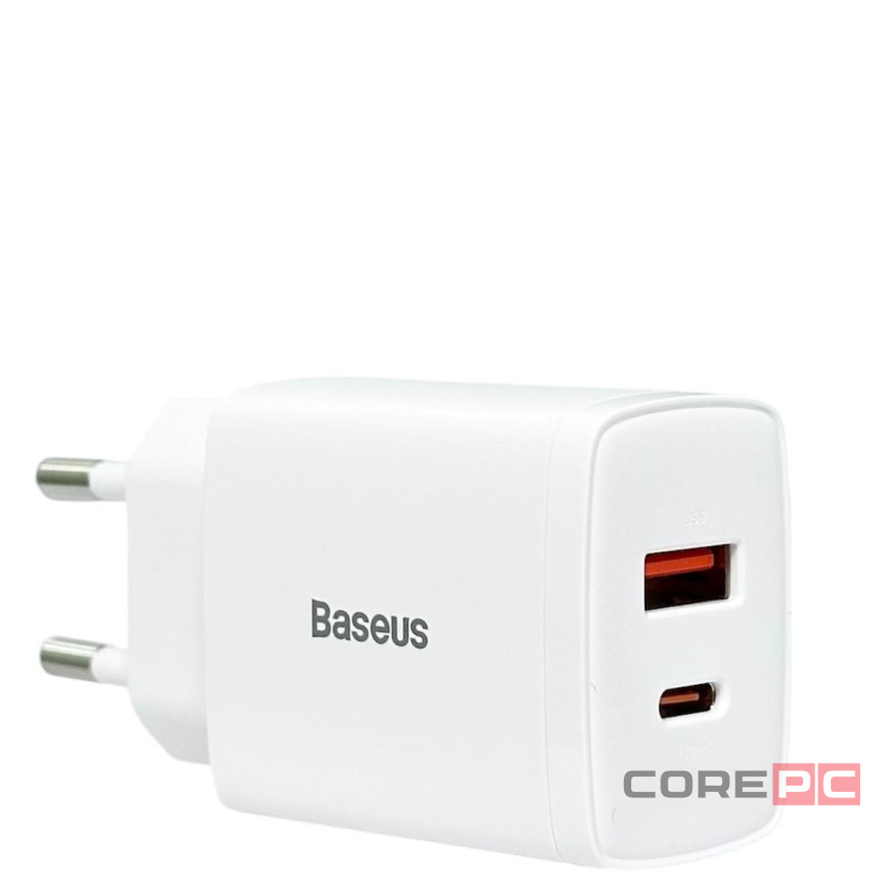 Сетевое зар. устр. Baseus Compact 20W EU 1USB/1C CCXJ-B02 белое