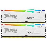 Оперативная память 64 Gb 6000 MHz Kingston FURY Beast RGB White (KF560C30BWEAK2-64)