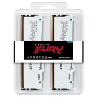 Оперативная память 64 Gb 6000 MHz Kingston FURY Beast RGB White (KF560C30BWEAK2-64)