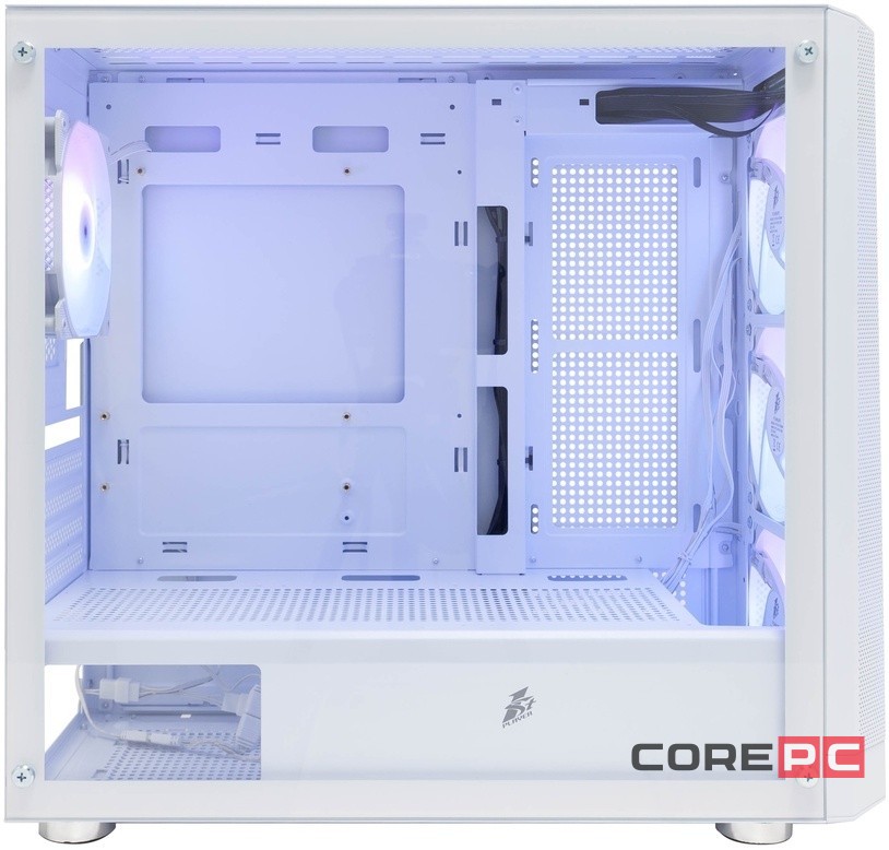 Компьютерный корпус 1STPLAYER FD5-M ARGB White ARGB (FD5-M-WH-4F2-W(AP))