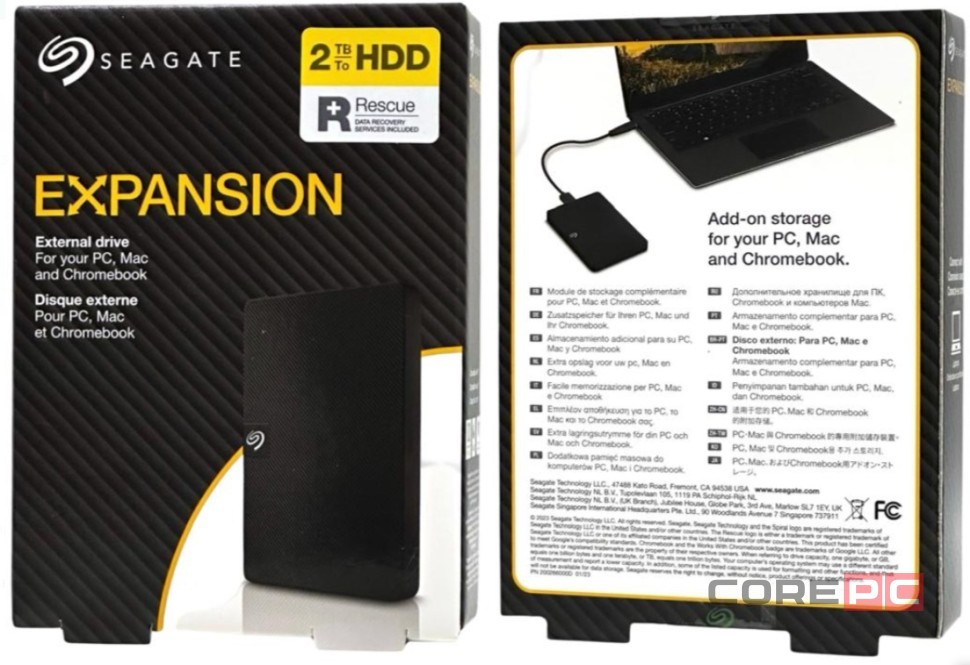 Внешний жесткий диск 2TB Seagate Expansion Portable (STKM2000400) черный